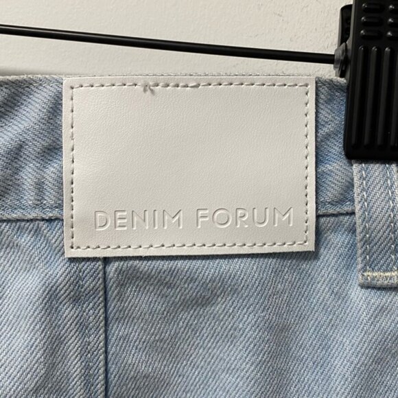 Aritzia Denim Forum The 90’s Utility Mini Skirt Light Blue Size 27 — 100% Cotton - Picture 9 of 12